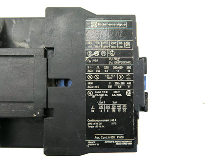 Schneider Telemecanique LC1 25 10 Contactor Coil  48Vac - Advance Operations