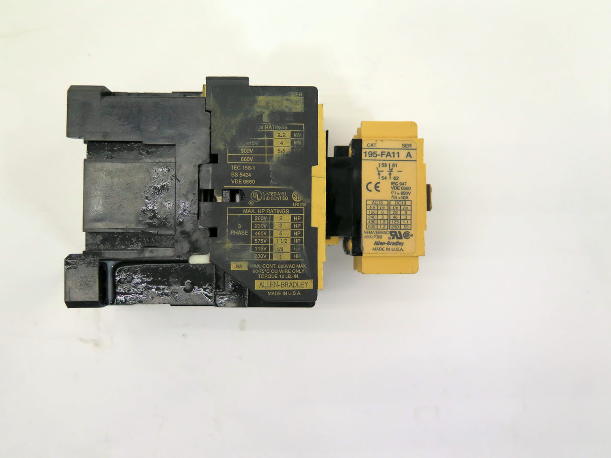 Allen-Bradley 700-F220A1 CONTACTOR W/ 195-FA11 - Advance Operations