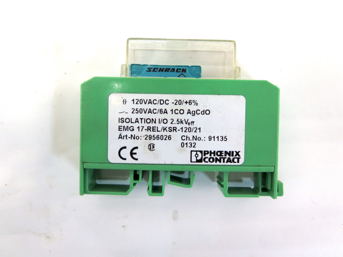 Phoenix Contact 2956026 EMG 17-REL/KSR-120-21 Relay Module (mint) - Advance Operations