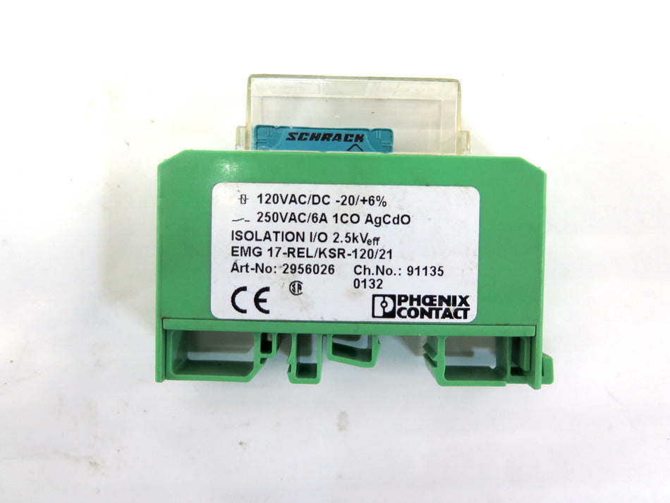 Phoenix Contact 2956026 EMG 17-REL/KSR-120-21 Relay Module (mint) - Advance Operations