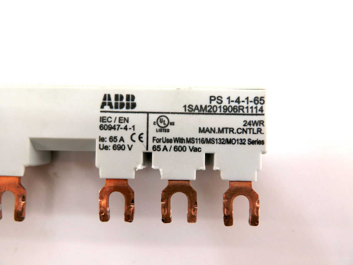 ABB PS 1-4-1-65 3 Ph Busbar Power Feed Block - Advance Operations
