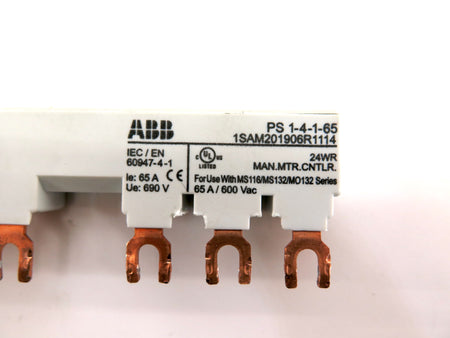 ABB PS 1-4-1-65 3 Ph Busbar Power Feed Block - Advance Operations