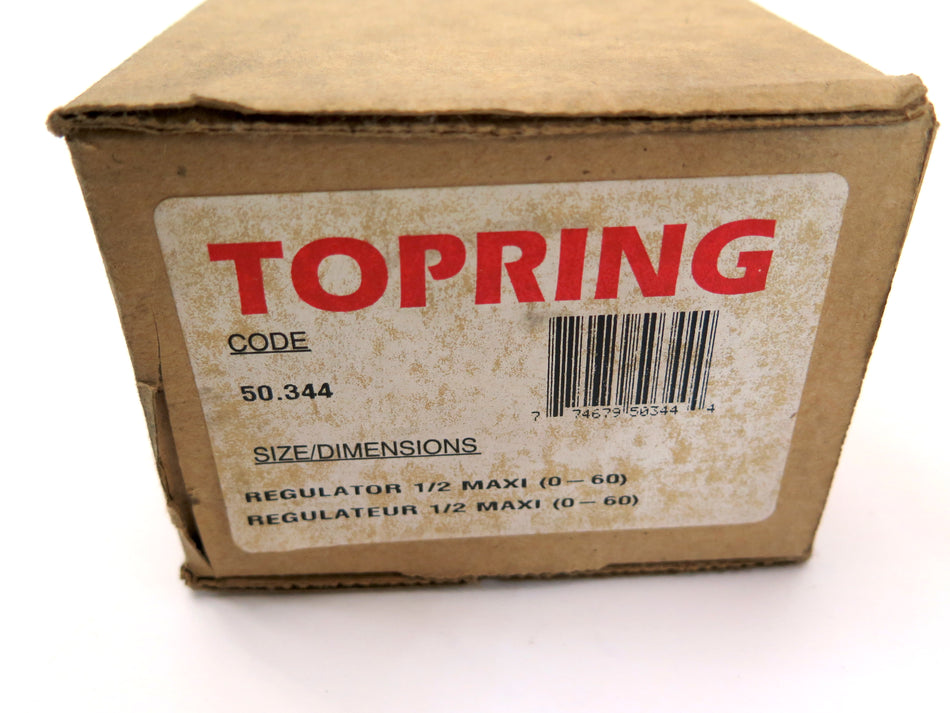 Topring 50.344 Regulator 1/2" NPT PSI 0-60 PSI Modular - Advance Operations