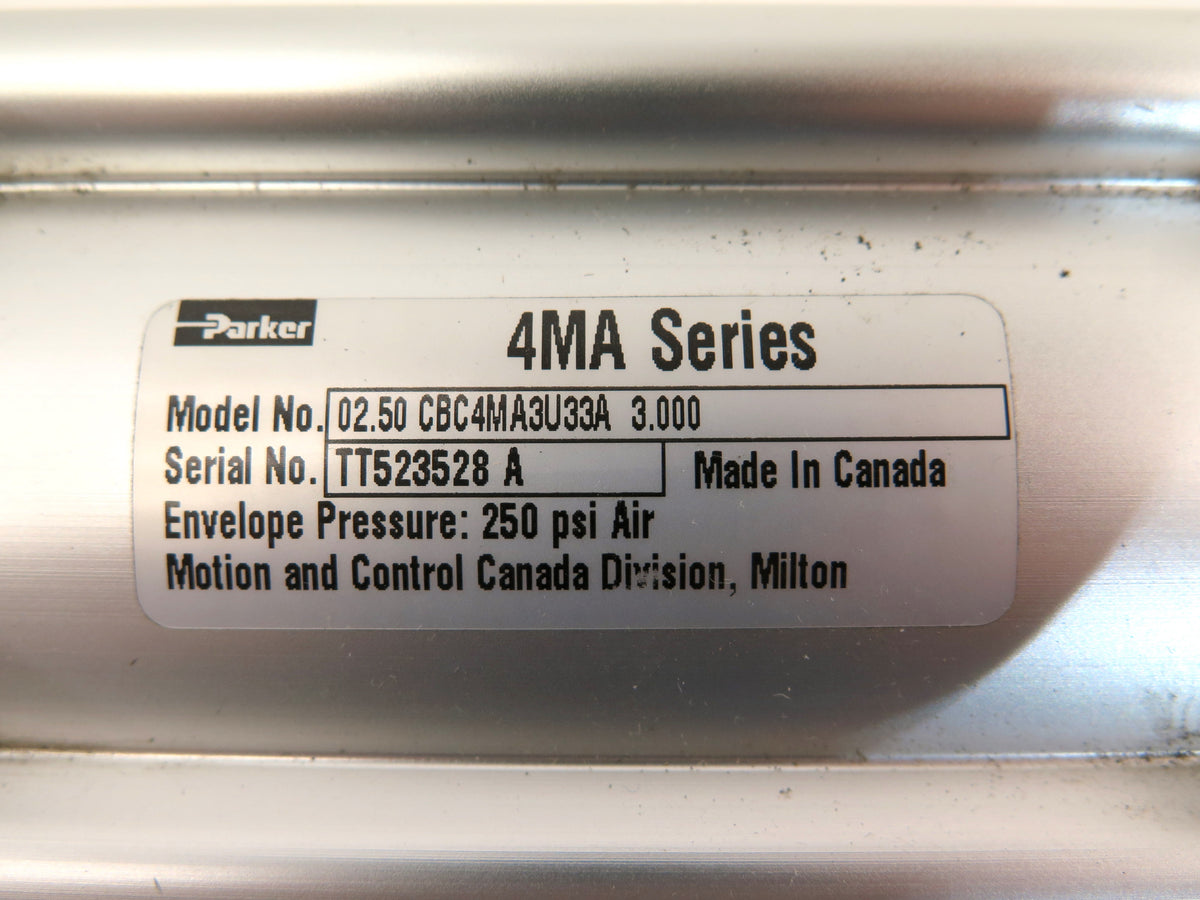 Parker 4MA Series 02.50 CBC4MA3U33A 3.000 Pneumatic Actuator 250Psi - Advance Operations