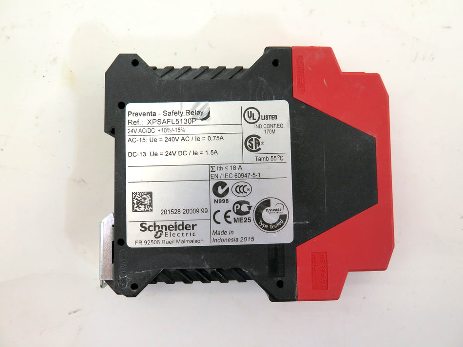 Schneider XPSAFL5130P Safety Relay - Advance Operations