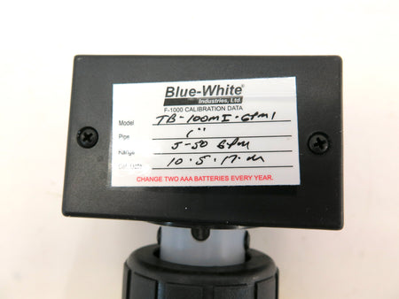 Blue-White F-1000-TB Flow Totalizer 1 NPT - Advance Operations