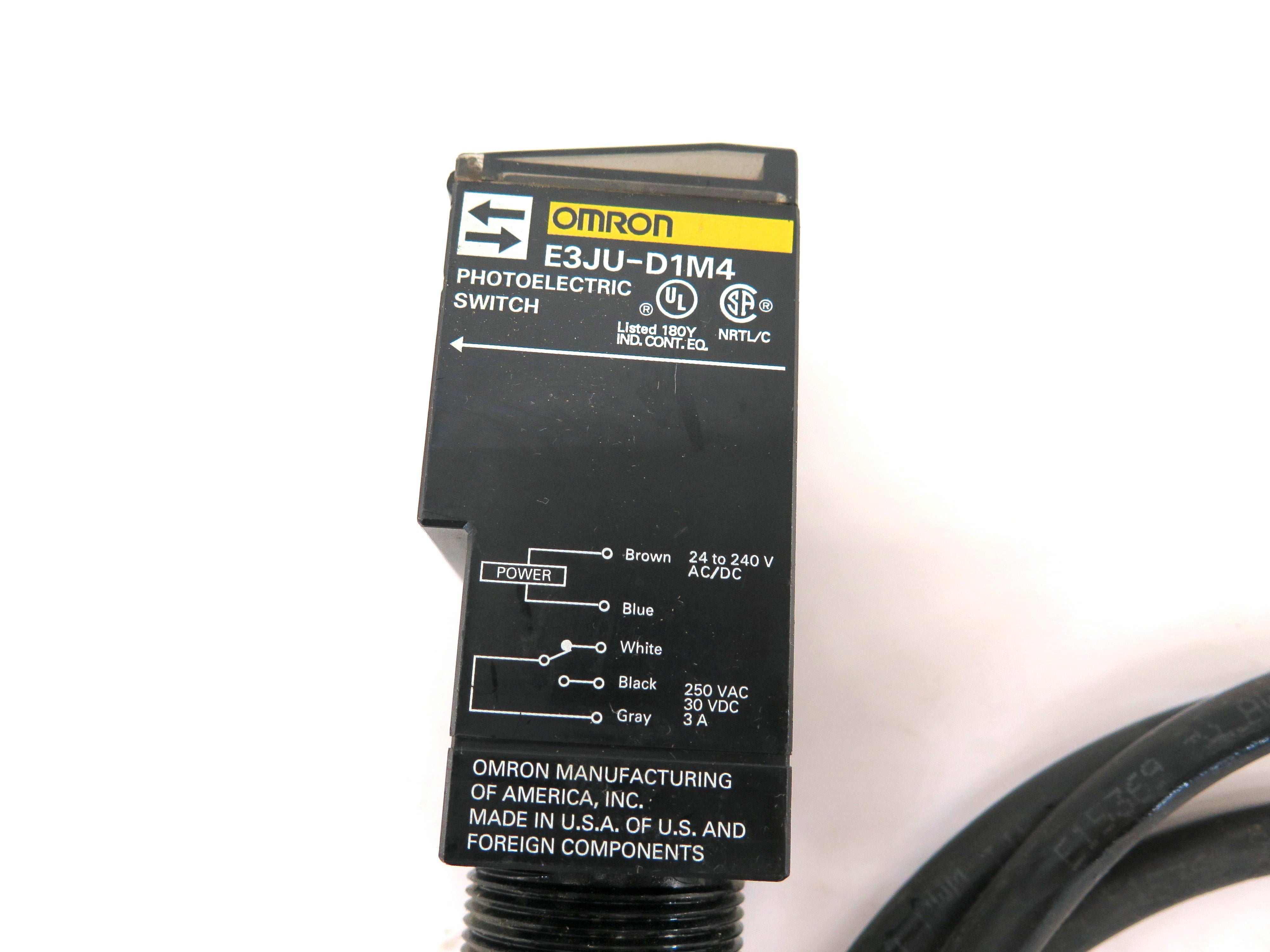 Omron E3JU-D1M4 Photoelectric Switch - Advance Operations