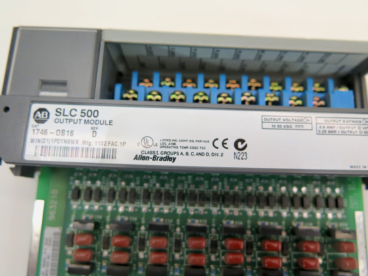 Allen-Bradley SLC 500 Output Module 1746-OB16 LOT OF 2 1 Year Warranty - Advance Operations