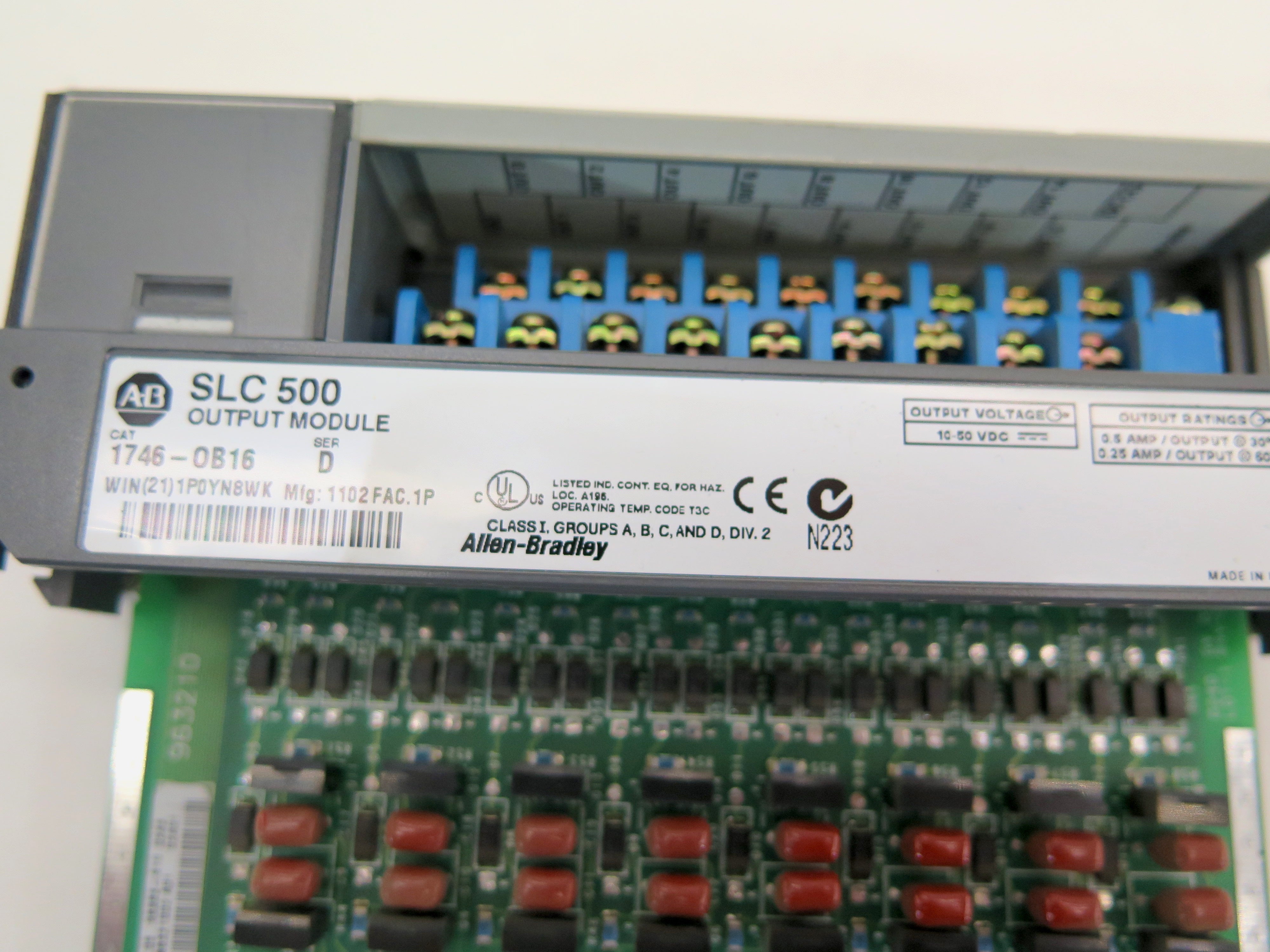 Allen-Bradley SLC 500 Output Module 1746-OB16 LOT OF 2 1 Year Warranty - Advance Operations