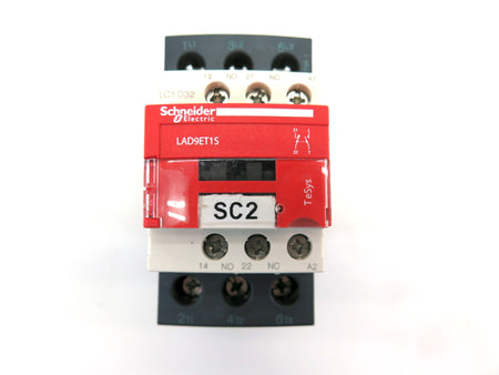 Schneider LC1 D32 & LAD9ET1S  Contactor Coil 120V  With Safety Cover (Mint) - Advance Operations