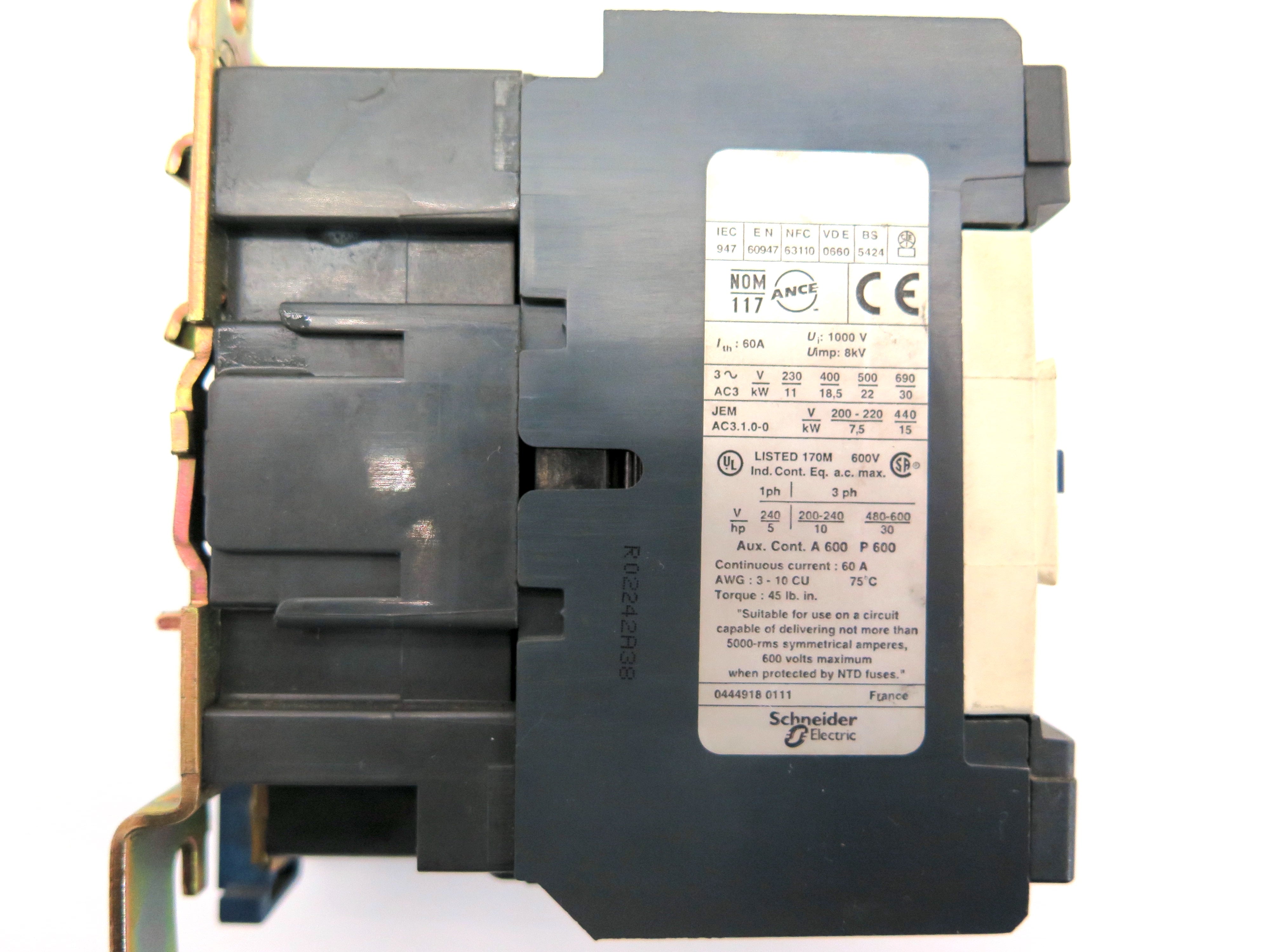 Allen-Bradley LC1 D6511) Contactor - Advance Operations