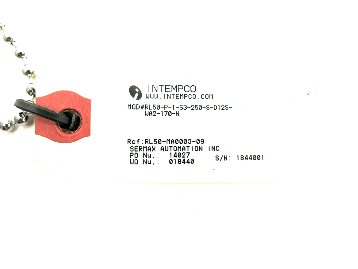 Intempco RL50--P-1-S#-250-S-D12S-WA2-170-N Probe - Advance Operations