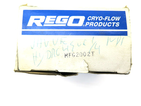 Rego Cryo-Flow products MFG2002T Needle Valve 1/4in NPT - Advance Operations