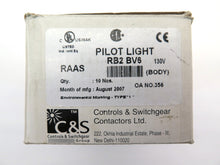 Load image into Gallery viewer, RAAS Controls RB2BV6 Shamrock Controls Pilot Light Body - Advance Operations
