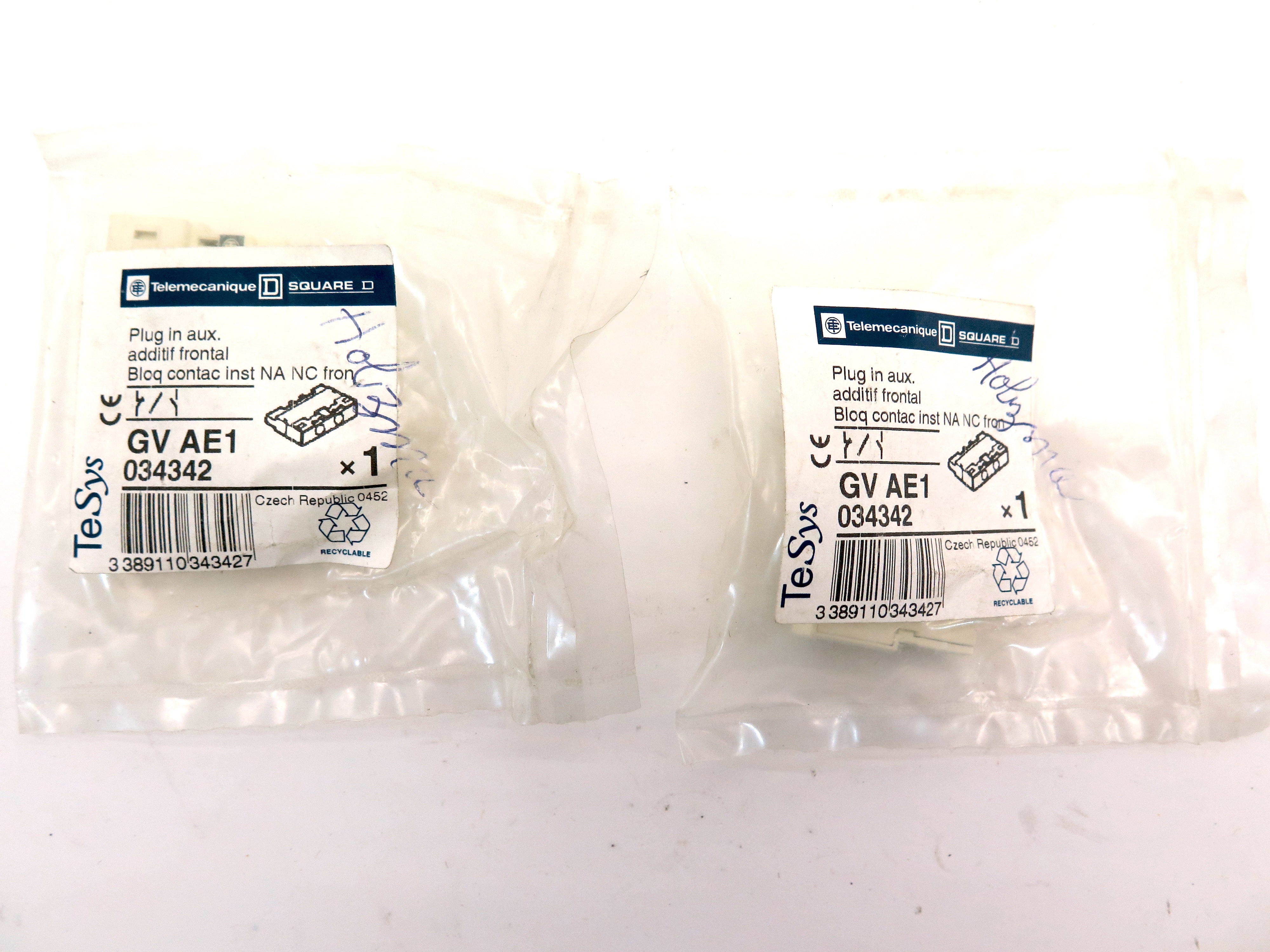 Square D Telemecanique GV AE1Terminal Block  Contact New Lot of 2 - Advance Operations