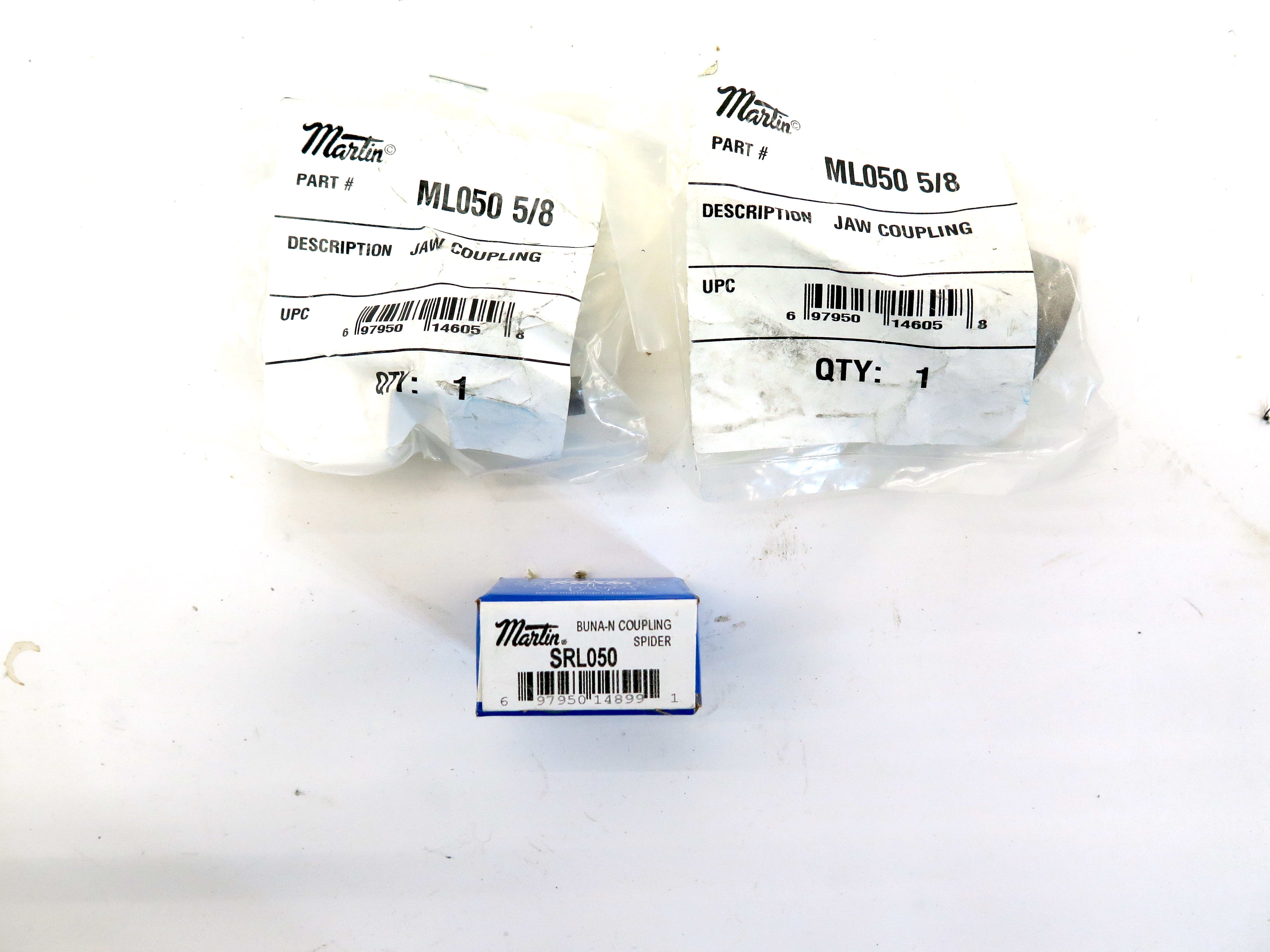 Martin SRL050 & ML050 5/8  Buna-N Coupling Spider & 2 Jaw Coupling - Advance Operations