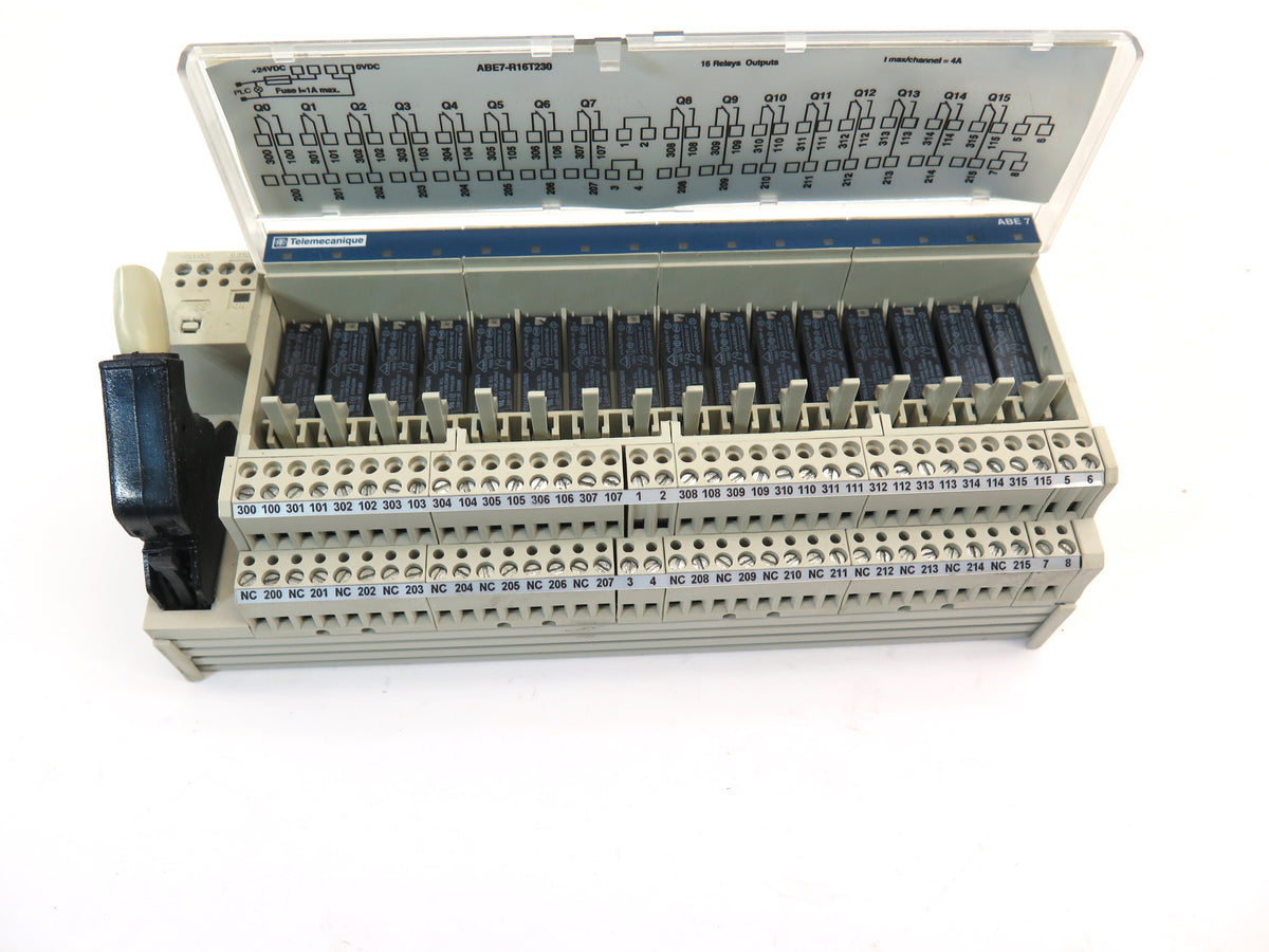 Telemecanique aBE7-R16T230 Sub Base With Plug-In Electromechanical Relay 16 ch - Advance Operations
