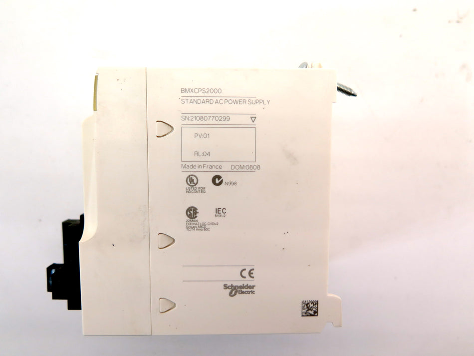 Schneider Telemecanique BMXCPS2000  Modicon M340 A/C  Power Supply - Advance Operations