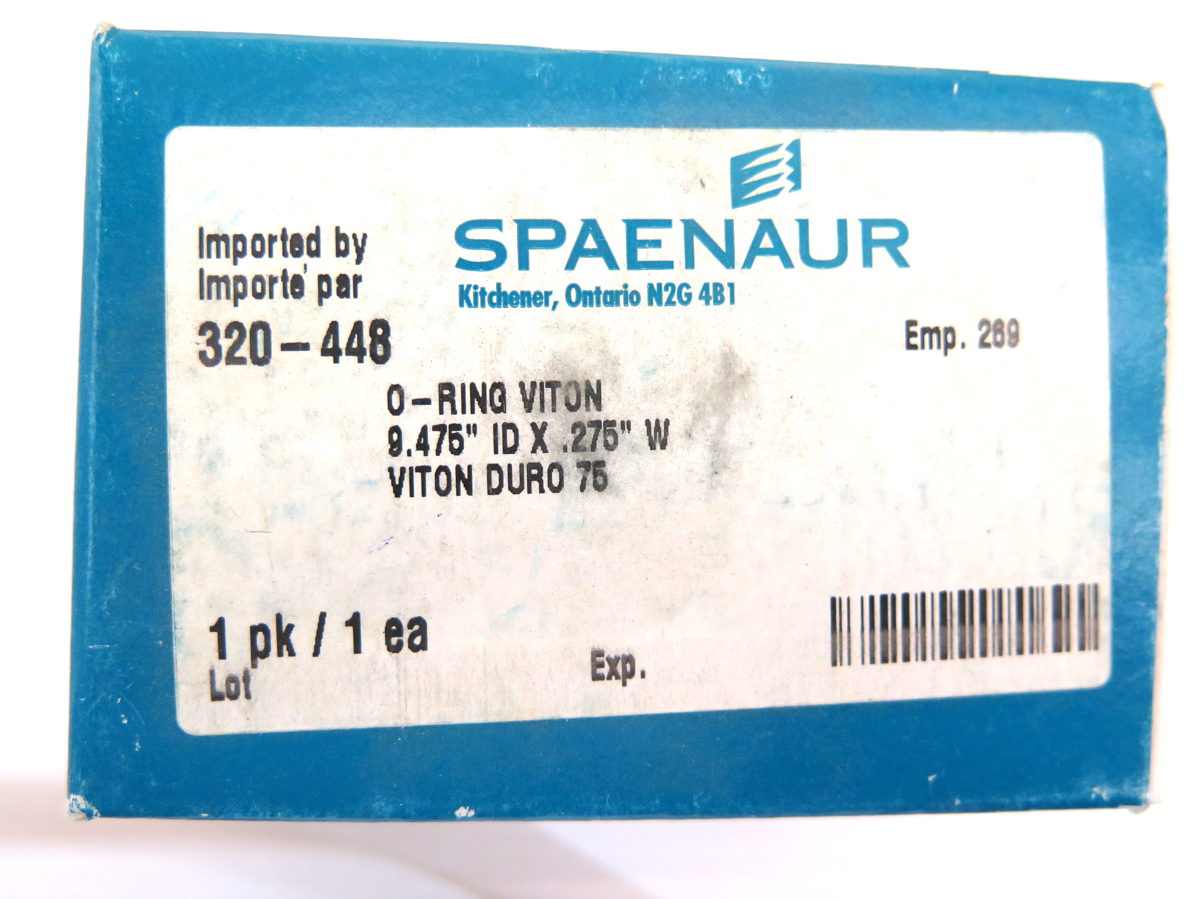 Spaenaur Spaenaur 320-448 O-Ring Viton Duro 75  9.475" ID X .275"  320-448 - Advance Operations