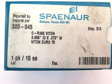 Load image into Gallery viewer, Spaenaur 320-045 O-Ring Viton Duro 75 3.989&quot; ID X .070&quot; W. pk/10 - Advance Operations
