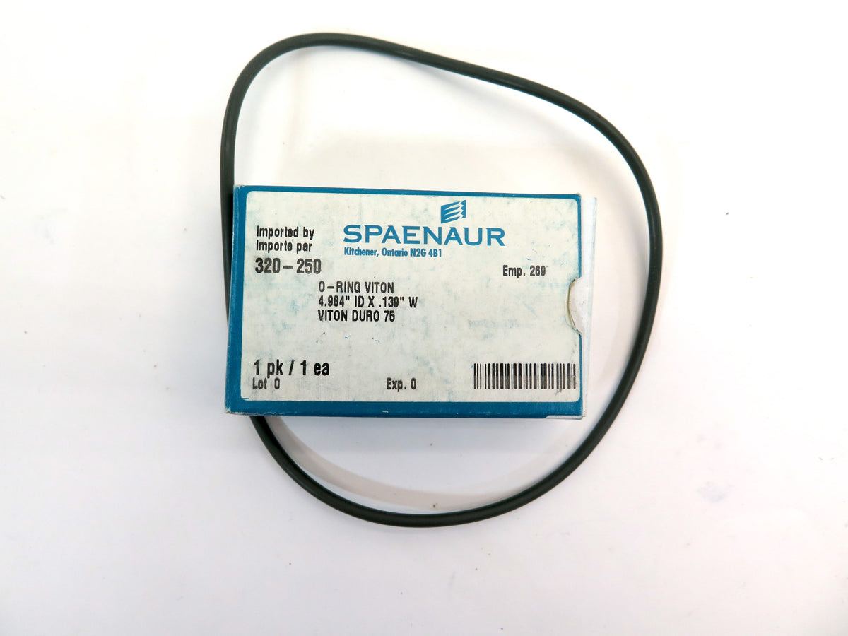 Spaenaur 320-250 O-Ring Viton Duron 75 4.984" ID X .139" W Lot of 10 - Advance Operations