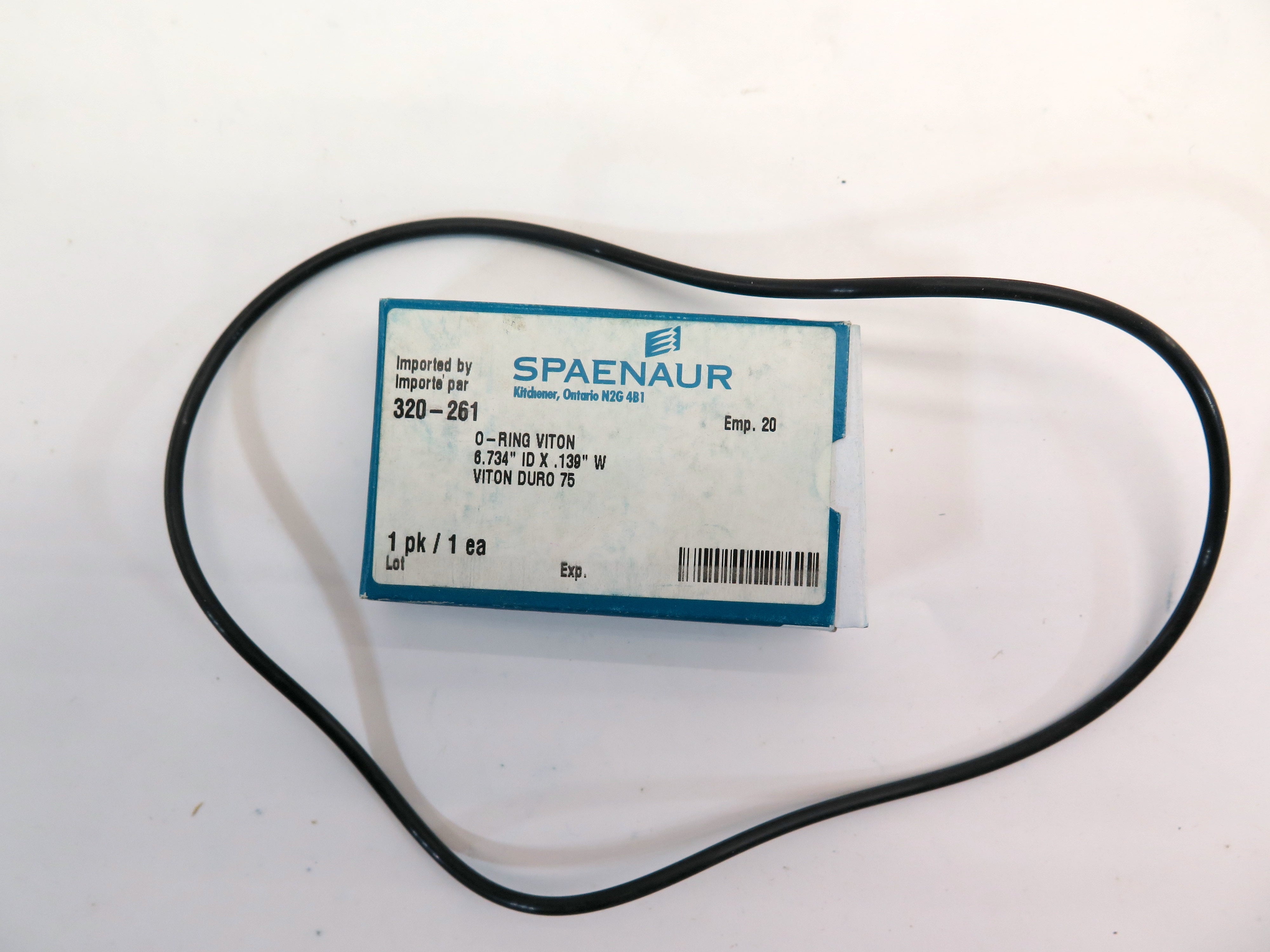 Spaenaur 320-261 O-Ring Viton Duro 75 6.734" ID X.139 W - Advance Operations