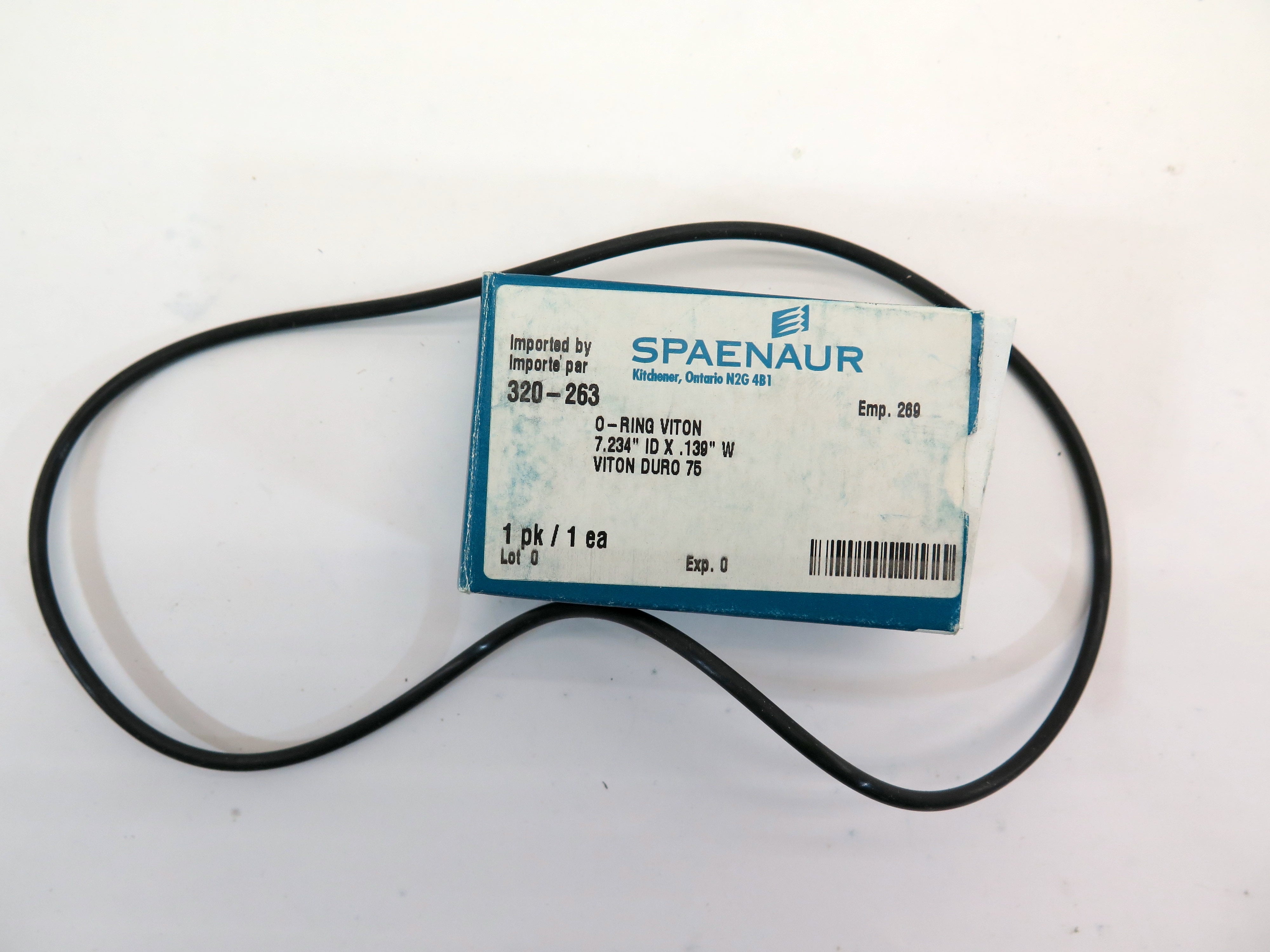 Spaenaur 320-263 O-Ring Viton Duro 75 7.234" ID X .139 W - Advance Operations