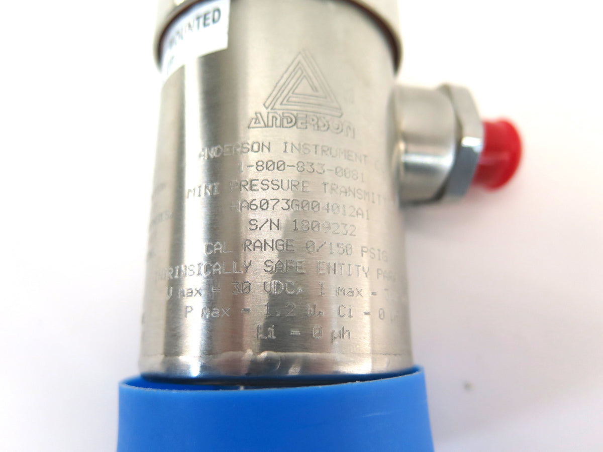Anderson HA6073G004012A1 Life Sciences Series Pressure Sensor - Advance Operations