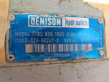 Denison Hydraulics T7BS B06 1R00 A1M1 Pump Shaft Dia. 7/8" - Advance Operations
