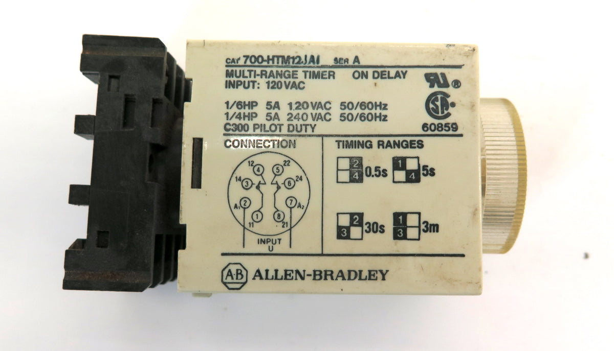 Allen-Bradley 700-HTM12JA1 Multi-Range Timer 120Vac - Advance Operations