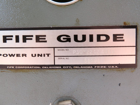 FIFE P50-22G2 4ATA Pneumohydraulic Power Unit  REFURBISHED - Advance Operations