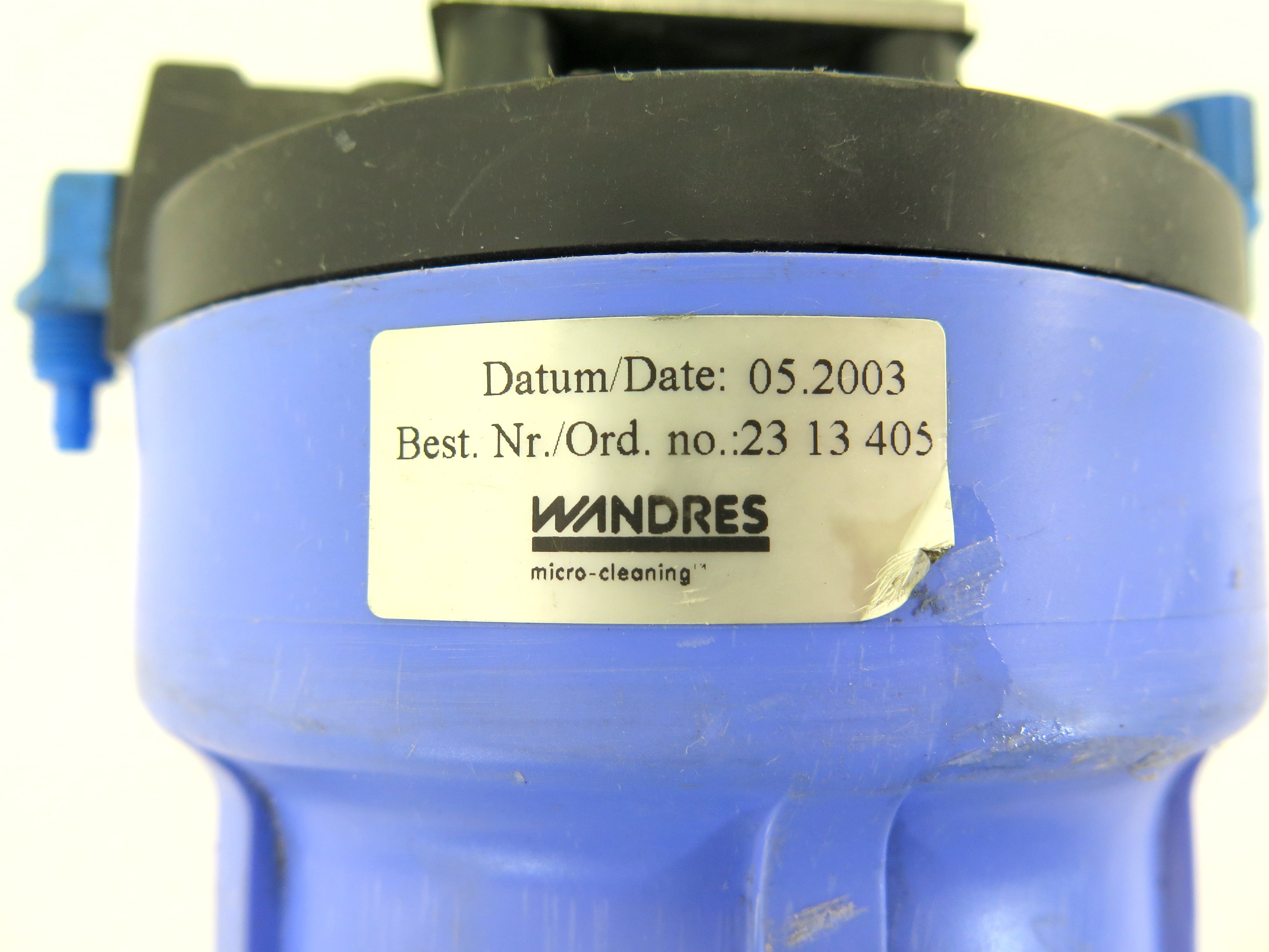 Wandres Filter Station 23 13 405 Micro Cleaning - Advance Operations