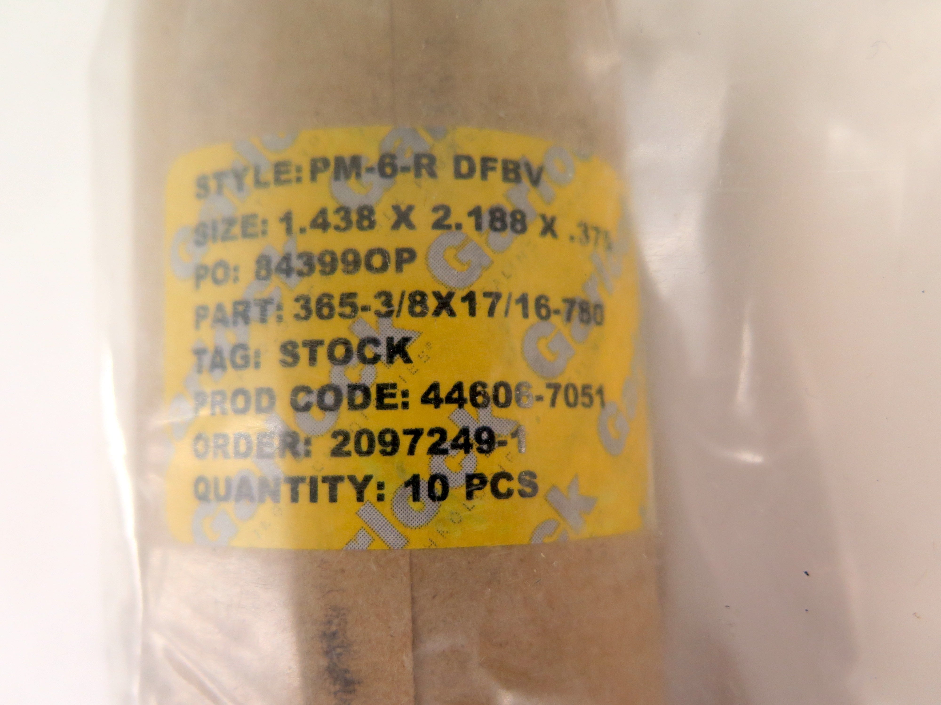 Garlock PM-6-R DFBV Precut Packing Pack 1.438 x 2.188 x .375 - Advance Operations