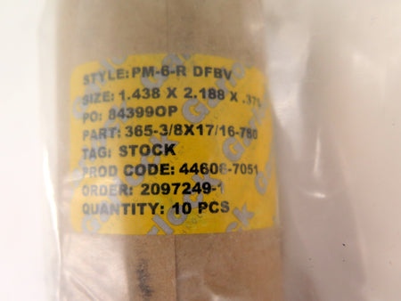 Garlock PM-6-R DFBV Precut Packing Pack 1.438 x 2.188 x .375 - Advance Operations