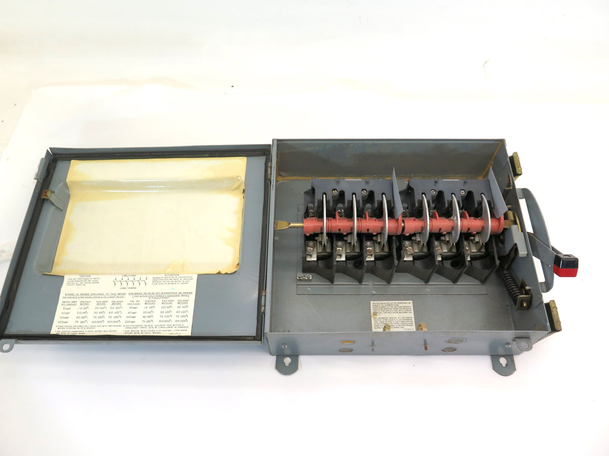 Square D HU661-RWK Safety Switch 30A 600V - Advance Operations