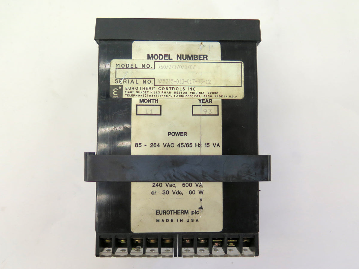 Eurotherm 76021000 Temprature Control Indicator - Advance Operations