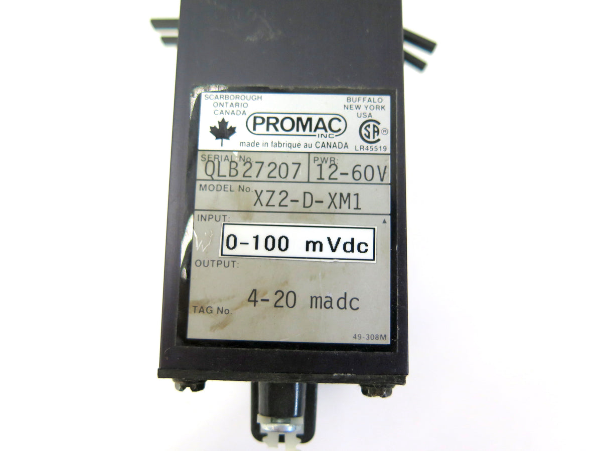 Promac XZ2-D-XM1 Current Transmitter Input: 0-100 mVdc Output: 4-20madc - Advance Operations