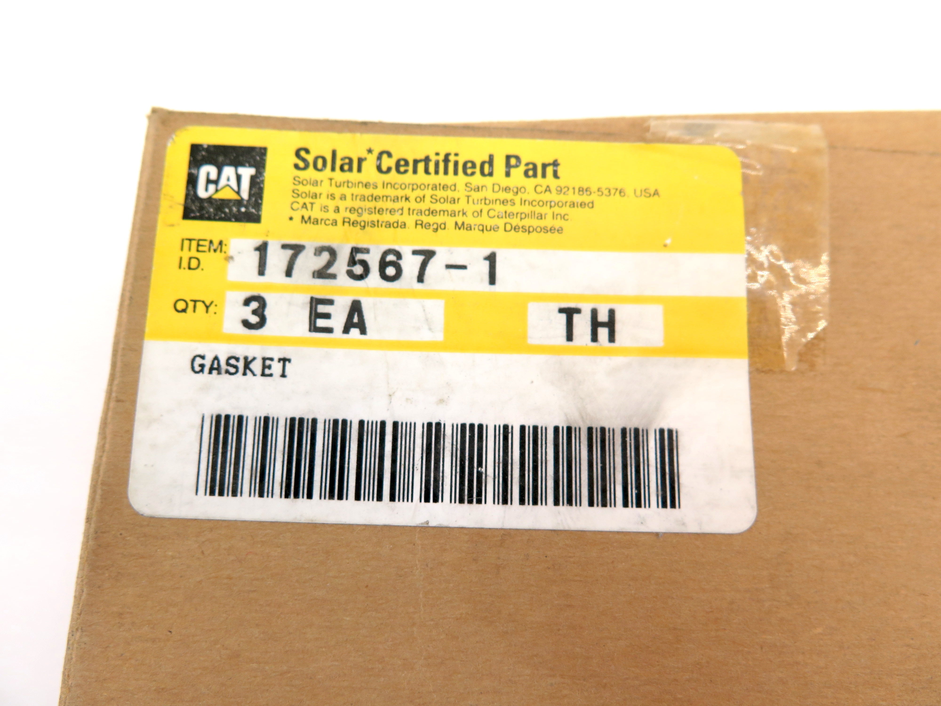 Caterpillar / Solar Certified Part 172567-1 Gasket 3EA - Advance Operations