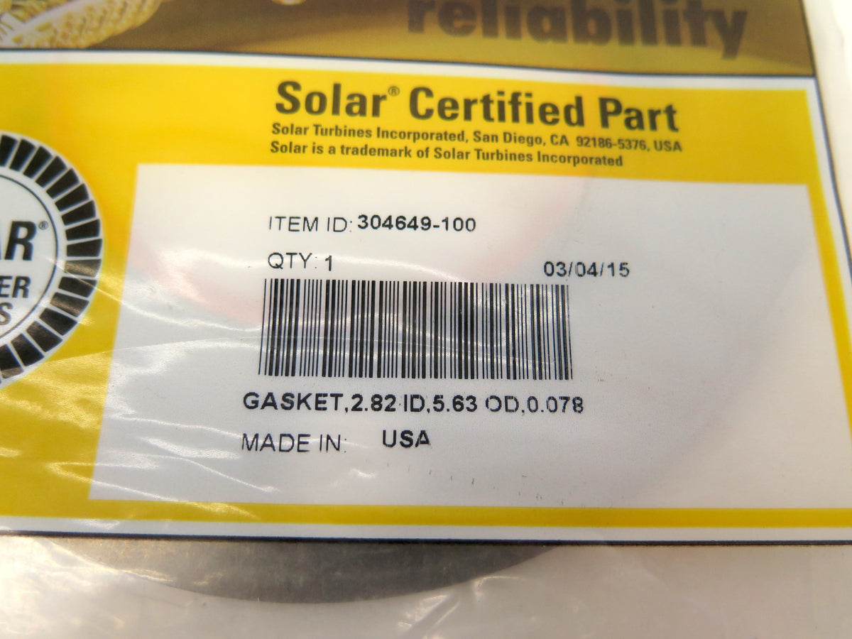 Caterpillar / Solar Certified Part 304649-100 Metallic Gasket - Advance Operations