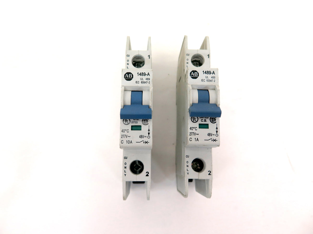 Allen-Bradley 1489-A 1 Pole Circuit Breaker LOT OF 2 - Advance Operations
