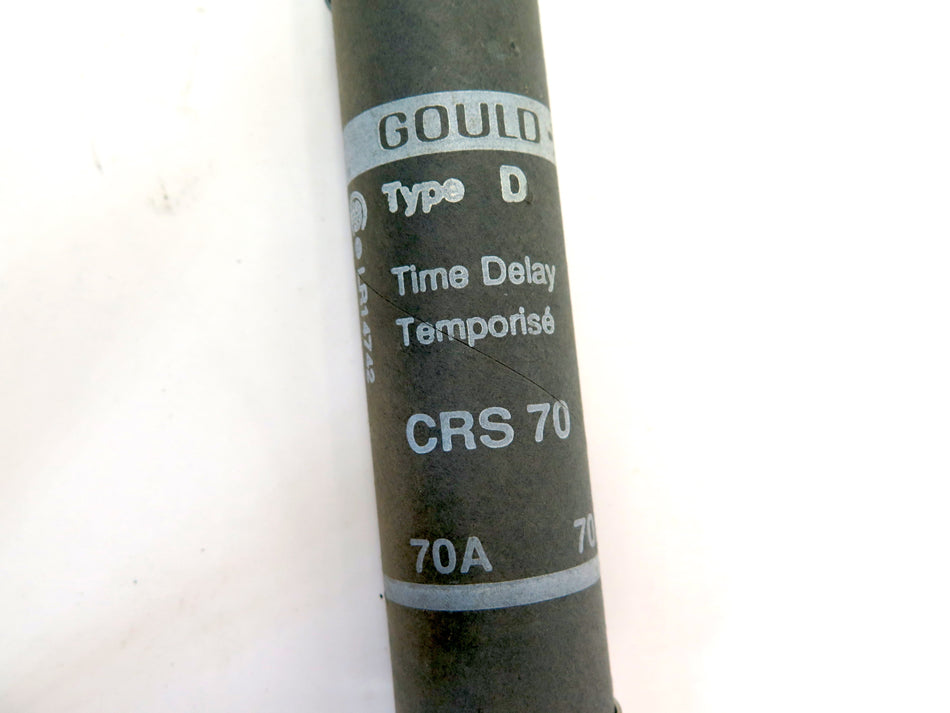 Gould CRS 70 Time Delay Fuse 70A 600V LOT OF 3 - Advance Operations