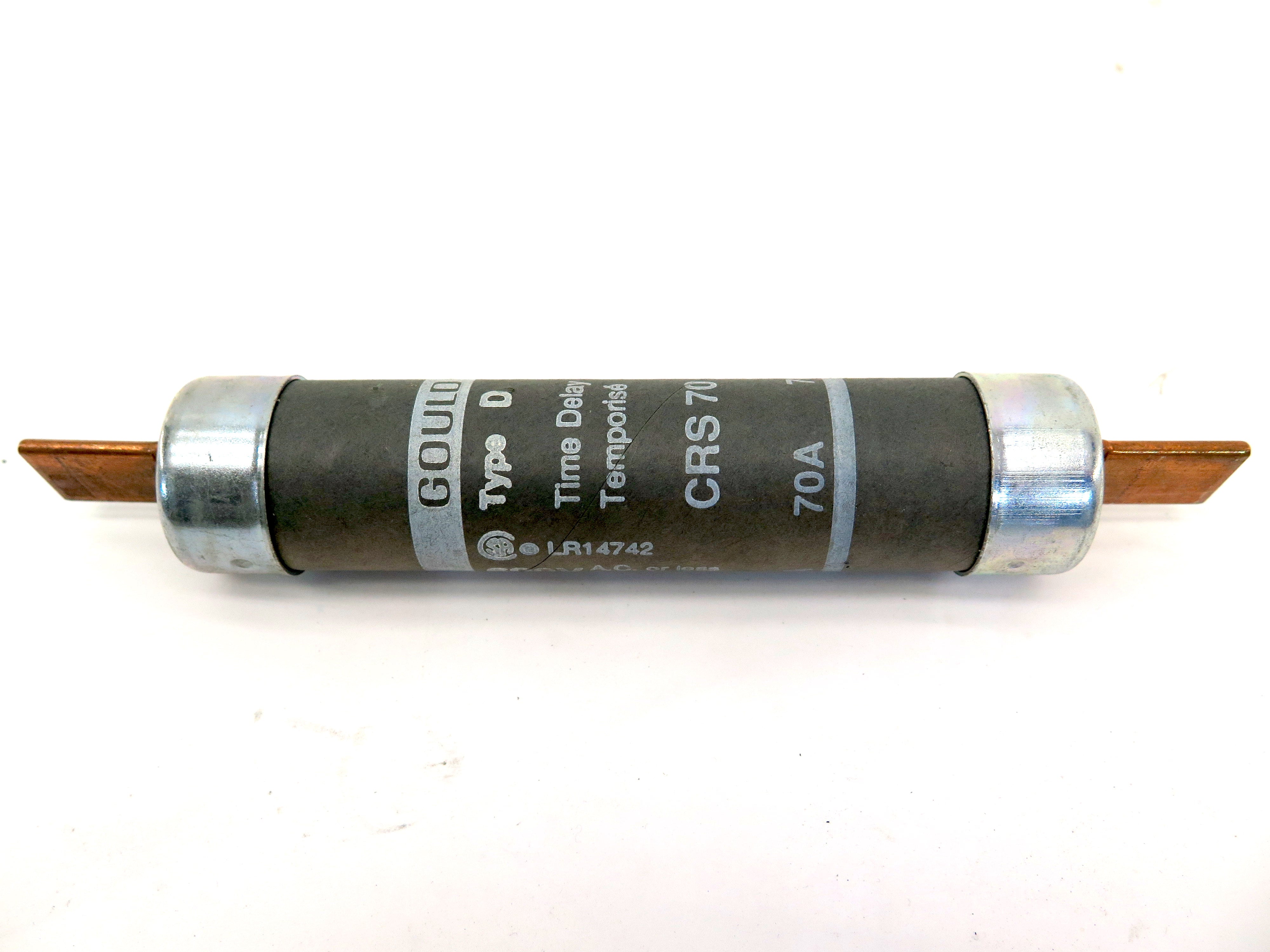 Gould CRS 70 Time Delay Fuse 70A 600V LOT OF 3 - Advance Operations