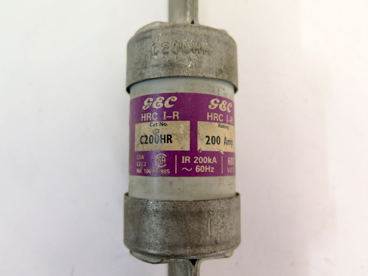 GEC C200HR 200A Fuse 600Vac - Advance Operations