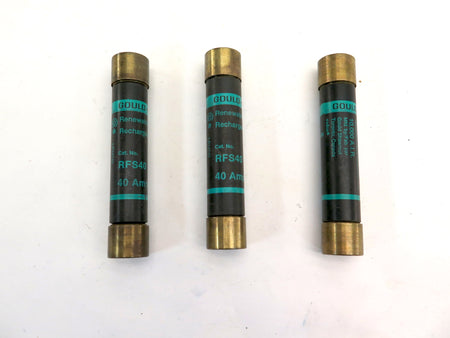 Gould RFS40 40A Fuse LOT OF 3 - Advance Operations