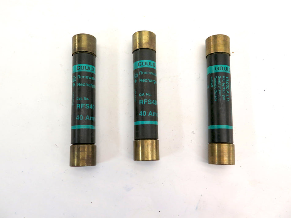 Gould RFS40 40A Fuse LOT OF 3 - Advance Operations
