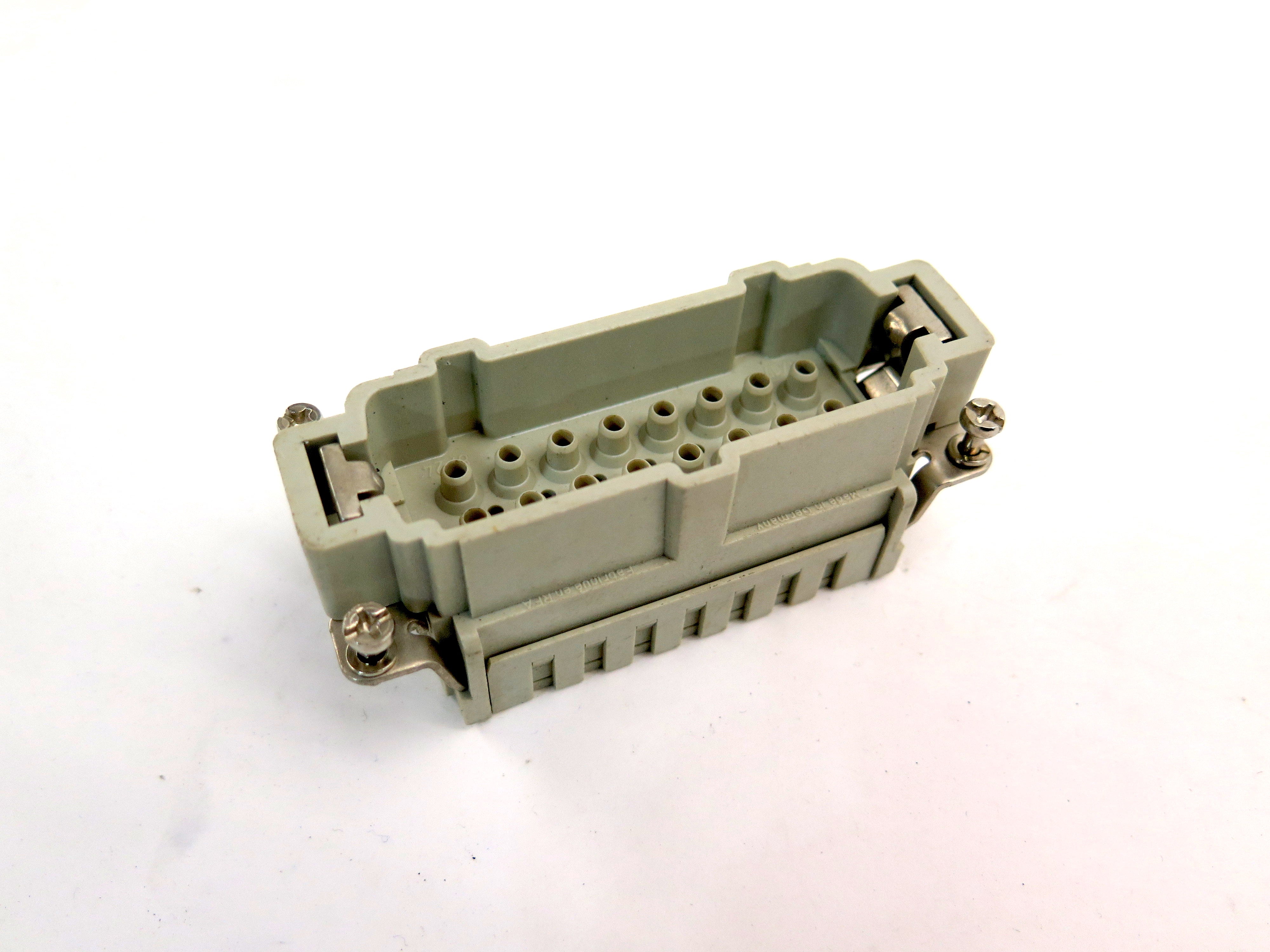 Harting HAN 16E-M Connector 16 PIN LOT OF 2 - Advance Operations
