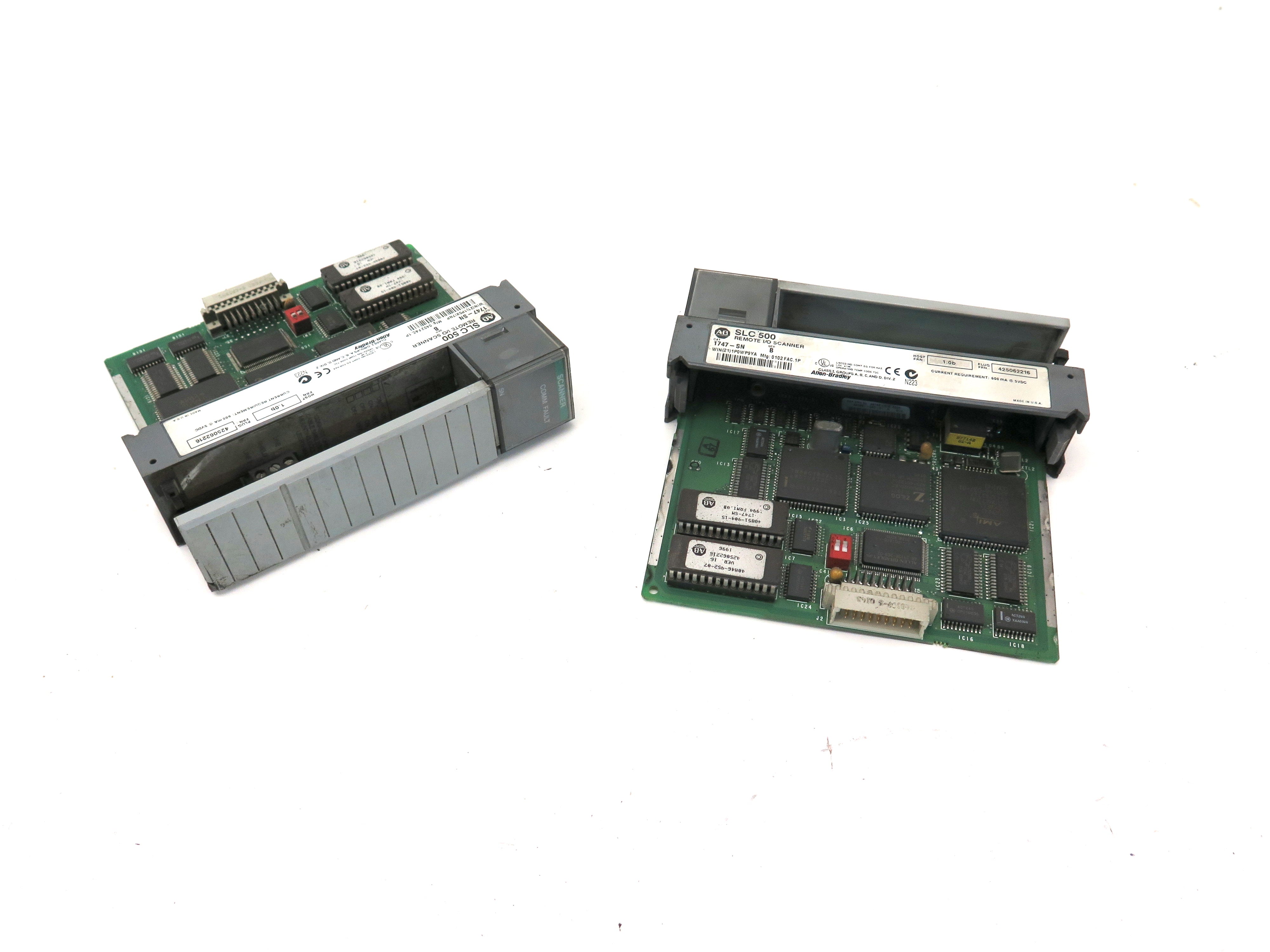 Allen-Bradley 1747-SN Remote I/O Scanner LOT OF 2 - Advance Operations