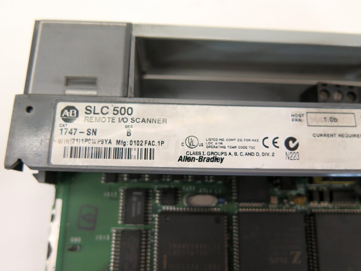 Allen-Bradley 1747-SN Remote I/O Scanner LOT OF 2 - Advance Operations