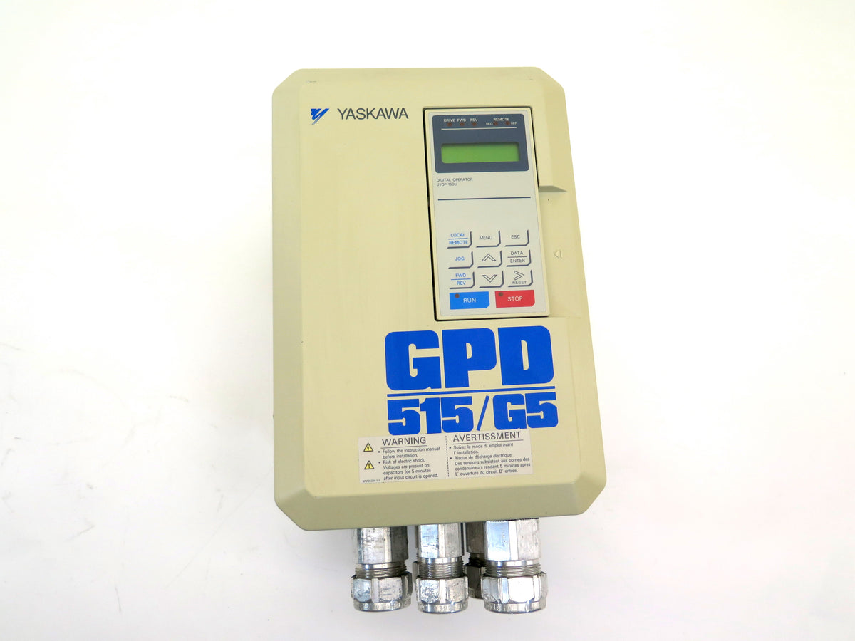 Yaskawa GPD515/G5 CIMR-G5M57P5 AC Drive 500-600Vac 10HP 7.5Kw - Advance Operations