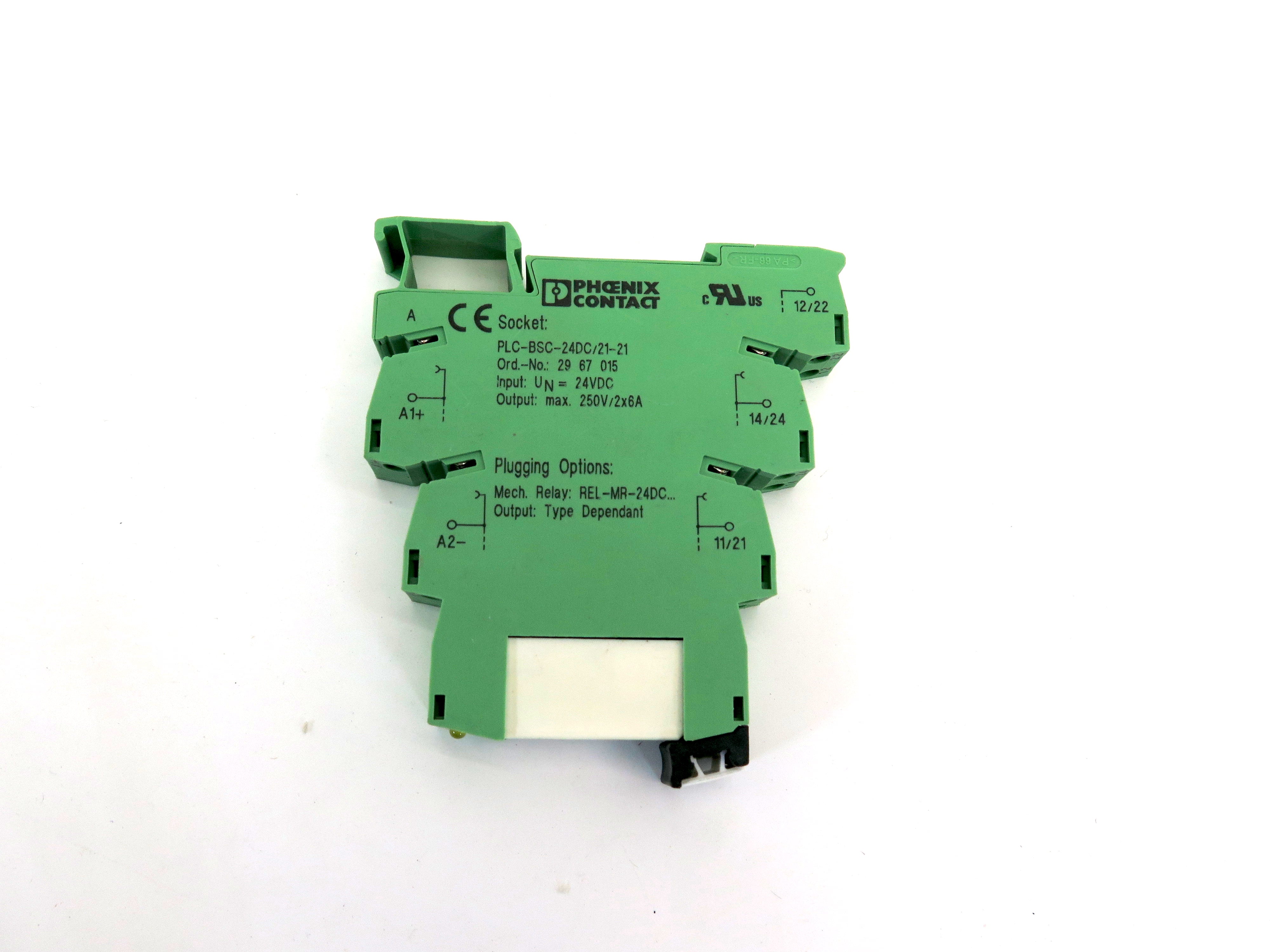 Pheonix Contact PLC-BSC-24DC/21-21 Relay Base With 29 61 192 Relay - Advance Operations